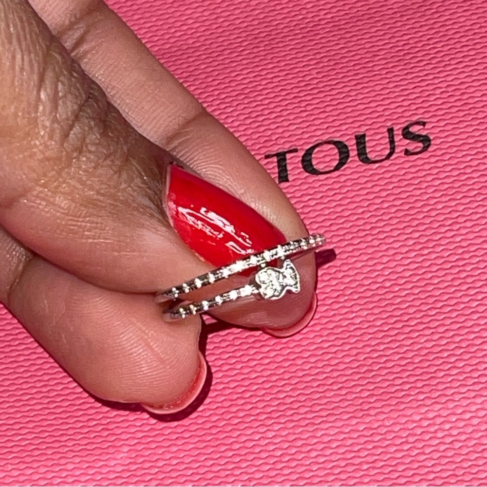 Puppie Ring with sparkling stones ring